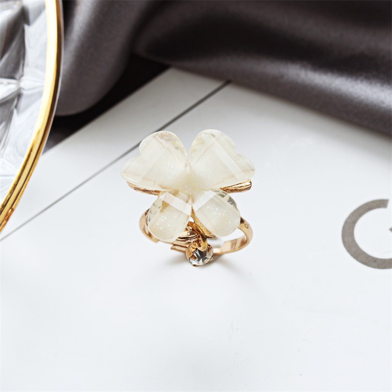 Elegant Korean Sweet Butterfly Flash Diamond Ring Wholesales Yiwu Suppliers China display picture 5