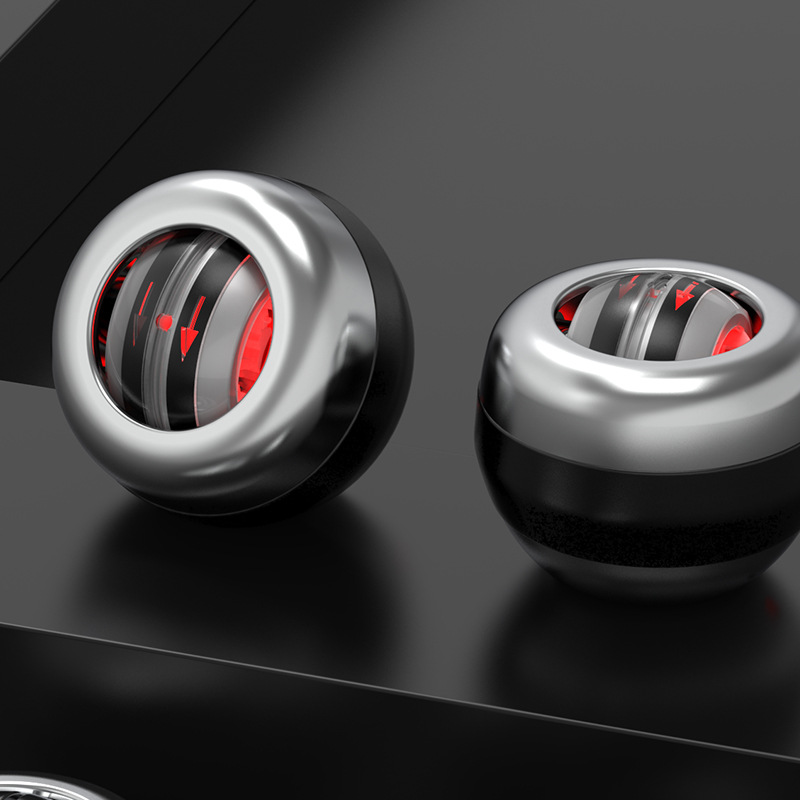 厂家直销金属腕力球自启静音发光健身练臂减压放松腕力器 100公斤|ms