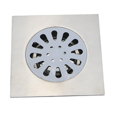 15x15cm Stainless Steel Floor Drain Dual-purpose Bathroom Shower Drain Manufacturer Wholesale