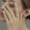 Wedding ring, platinum design zirconium, 1 carat