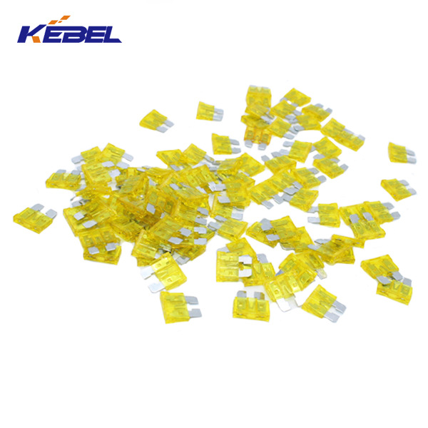 汽车通用 刀片保险丝插片 中型尺寸 20A 黄色