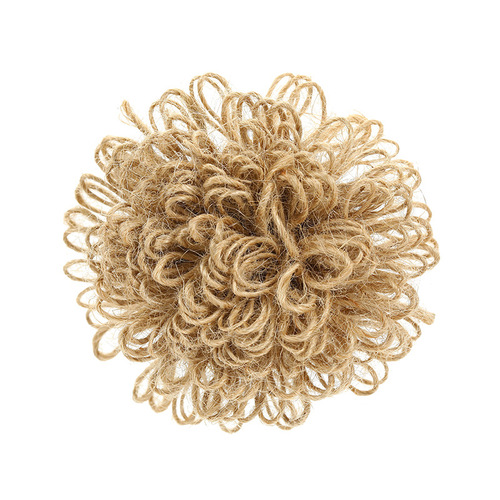New Gift Packaging Handmade DIY Creative Hemp Craft Flowers Decorative Accessories Clothing Accessories Hemp Fabric Flowers Wholesale