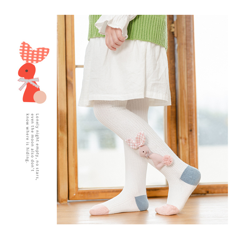 Spring New Children's Pantyhose Three-dimensional Cartoon Rabbit Leggings Color Matching Fashion Wholesale Nihaojewelry display picture 10