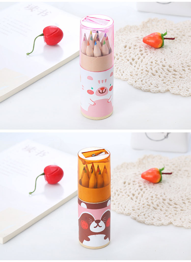 Creative Student Drawing Graffiti Multicolor Pencil Sharpener Barrel Stationery Wholesale display picture 1