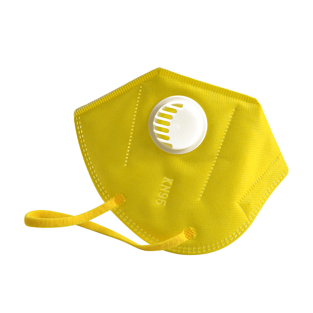 Kn95 желтый -время дыхание клапан защищать маски маска для лица сейчас в наличии оптовая торговля Анти -сущность противотуманные Haze KN95 маски