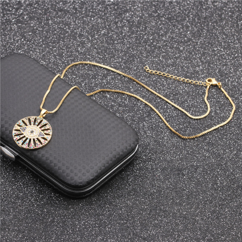 Fashion Devil's Eye Pendant Necklace display picture 7