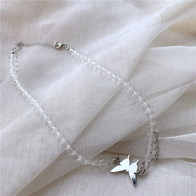 Conception Originale Nouveau Papillon Punk Vent Gland Choker Simple Collier Asymétrique En Gros Nihaojewelry display picture 5