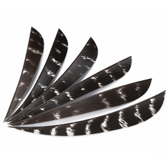 5寸盾形原羽 弓箭美獵複合傳統箭羽火雞羽毛