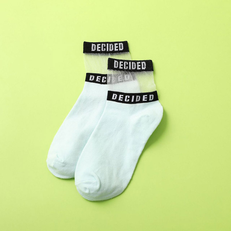 New Fashion Sweat-absorbent Letters Cotton Socks Set display picture 6