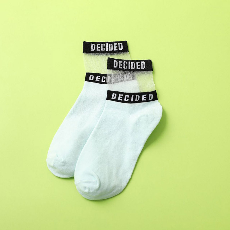 Nouvel Ensemble De Chaussettes En Coton À Lettres Absorbant La Transpiration display picture 6