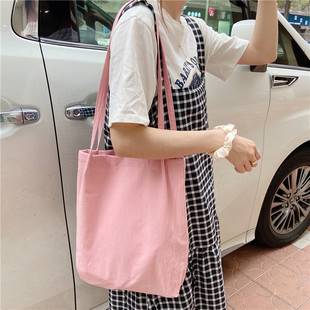 Original Mori style washed cotton and linen thin shoulder strap handbag bag wholesale simple artistic Mori women's bag canvas bag