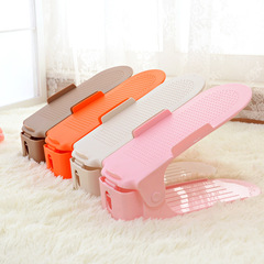 Thickened Adjustable Shoe Rack Storage Shoe Rack Simple Plastic Shoe Rack Double Layer Shoe Organizer Creative Shoe Stand