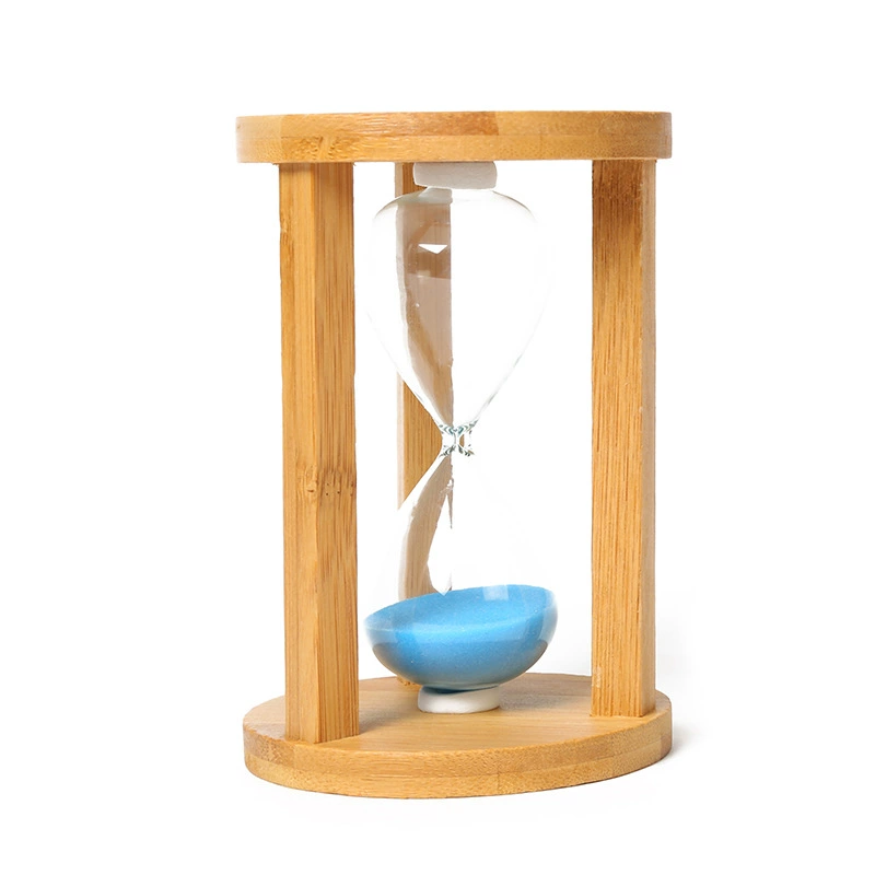 Bamboo round lettering 3/5/10/15/20 minutes Hourglass chronograph home decoration ornament manufacturer direct supply