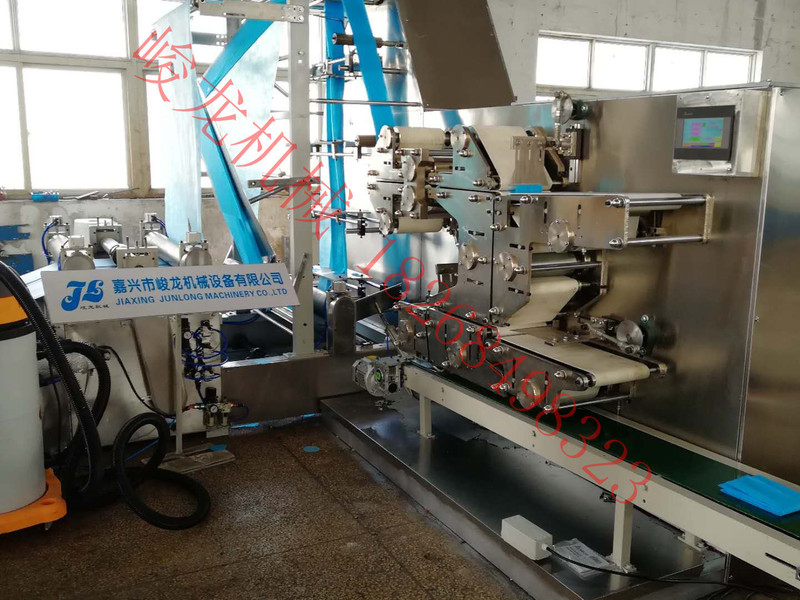 Junlong Machinery Fully Automatic Knife-type Bed Sheets Foldableing Machine, Single-laying Sanitary Disposable Bed Bed Sheets Machine Equipment Manufacturer