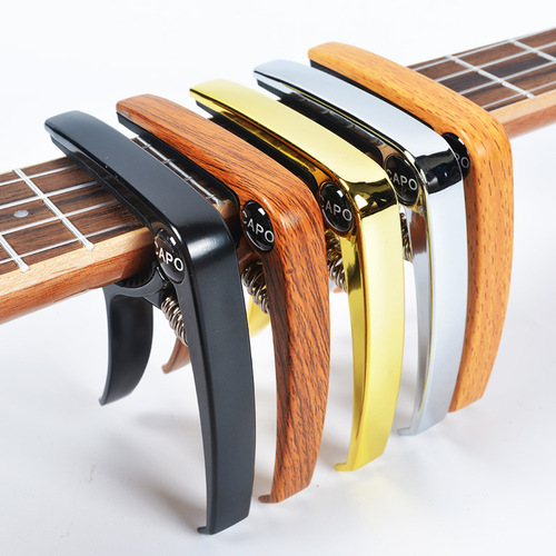 Zinc alloy capo, folk guitar capo, removable string pins, musical instrument accessories, capo, dual use