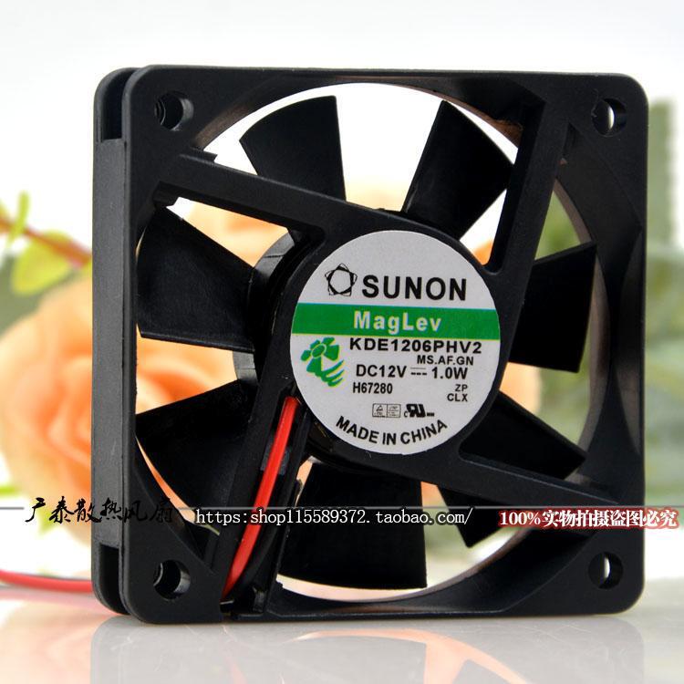 SUNON 6015 12V 1.0W KDE1206PHV2 DC suspension maglev projection monitoring cooling fan