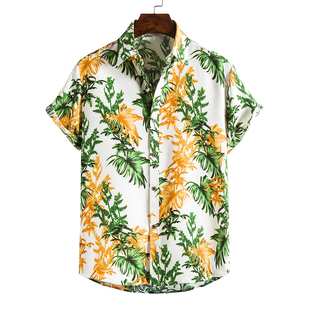 Men's Ditsy Floral Blouse Men's Clothing display picture 104