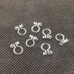Earrings without ear holes, DIY accessories, transparent resin ear clips, transformer ear jewelry, U-shaped pin ear clips, converter earring