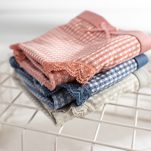 New Color Cotton Lace Antibacterial Underwear Girls Modal Girls Cute Mid-waist Briefs Factory Wholesale