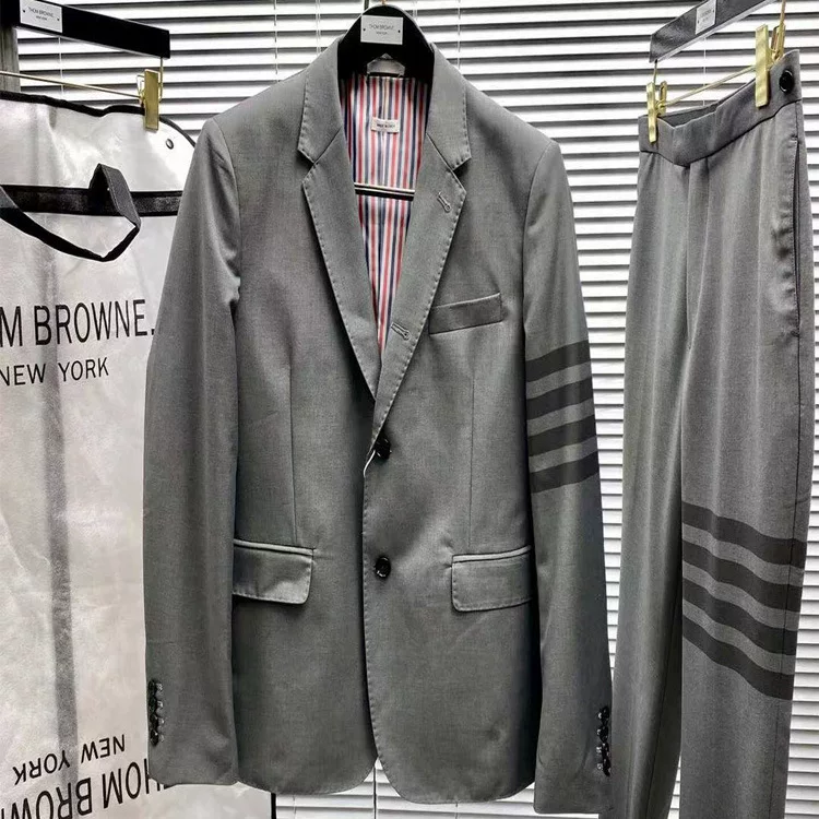 Костюм-пиджак английского стиля, короткий классический жакет, slim fit, осенний сезон
