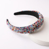 Retro South Korean headband, goods, sponge crystal from pearl, European style, Korean style