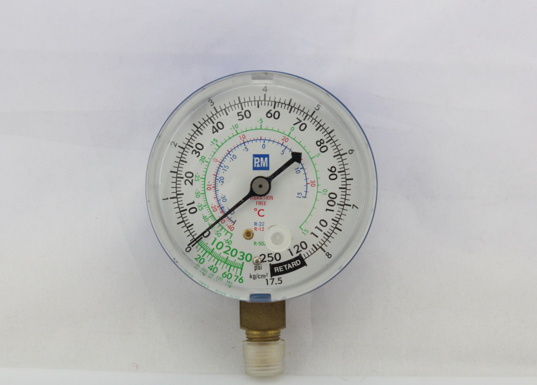 厂家供应空调冷媒表 空气压力表 空气管道压力表