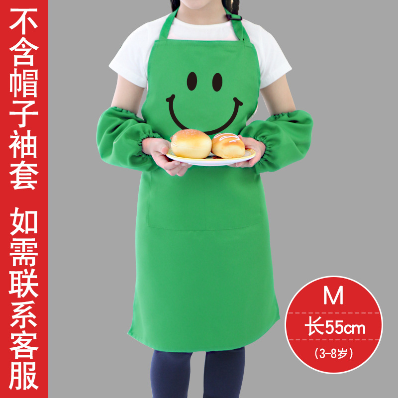 Estilo coreano de moda para niños uniforme de nylon delantal cocina limpieza del hogar publicidad delantal Halter logotipo personalizado