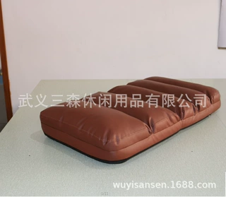 懒人沙发榻榻米折叠单人折叠床休闲沙发皮艺五节方折椅沙发
