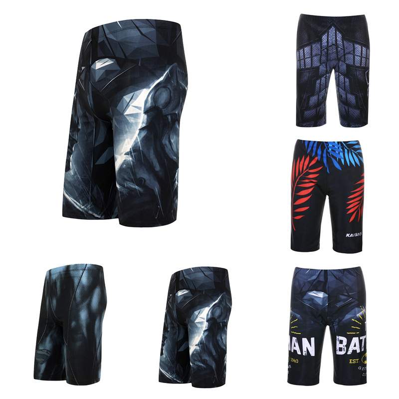 2020夏季新款五分裤男士游泳裤平角个性舒适专业训练泳池温泉泳裤