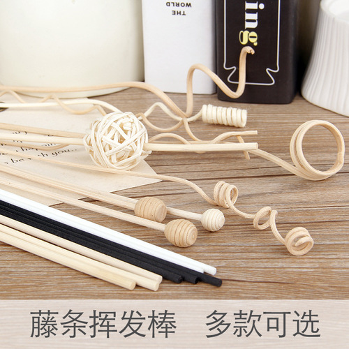 Indonesian rattan fireless aromatherapy essential oil set accessories refill liquid indoor aroma diffuser stick dried rattan flowers vines