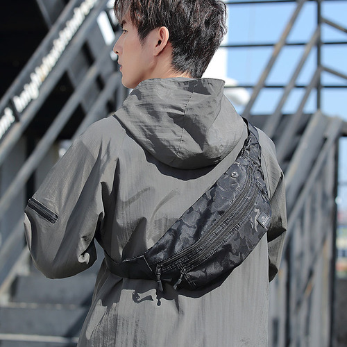 Mobile waist bag trendy men's chest bag small sports casual personalized multifunctional single-shoulder backpack crossbody bag for men