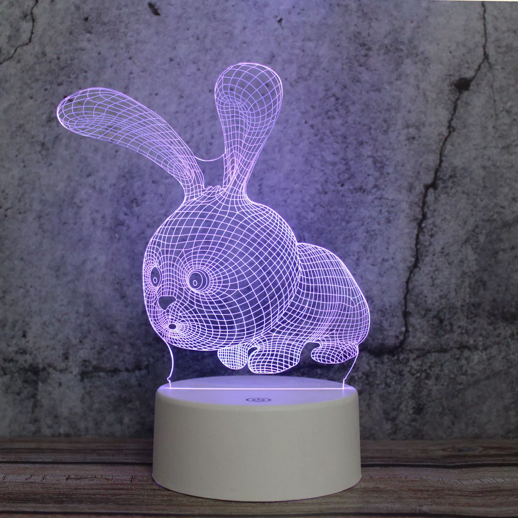 Творческая ночная лампа с сенсорным управлением, настольная лампа с LED подсветкой для кровати, (трансграничная торговля), 3D, пульт дистанционного управления, интернет-знаменитость