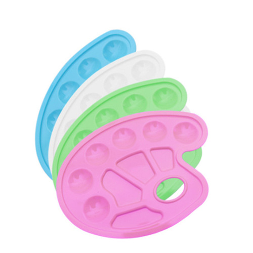 Direct Supply Finger Painting Plastic Palette Children's Creative Drawing and Painting Palette DIY Children's Art Supplies