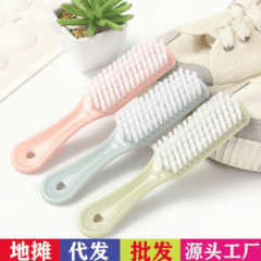 Household Multifunction Long Handle Hookable Soft Bristle Shoe Brush Insole Cleaning Brush, Shoe Polishing and Washing Shoe Collar Brush