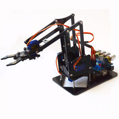 DIY Mechanical Hand Robot Arm Robot Mechanical Claw SG90 Raspberry Pai Uno Economy Economy Version
