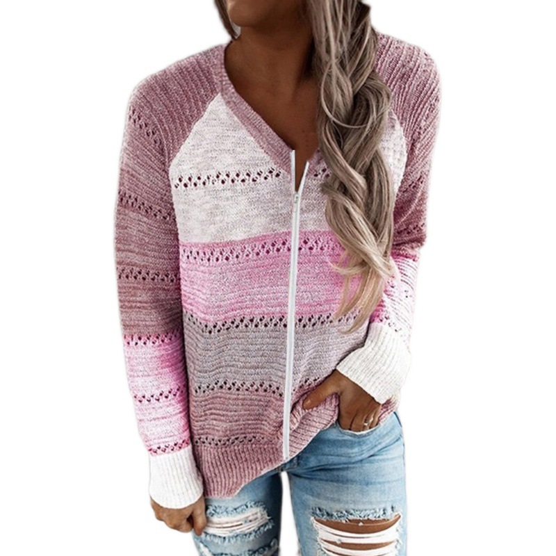 Women's Long Sleeve Printing Rib-knit Casual Fashion Stripe display picture 3