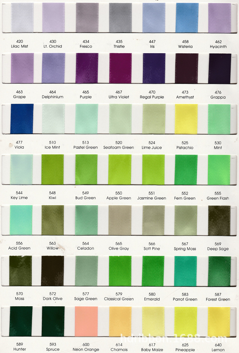 涤纶单/双面色卡3