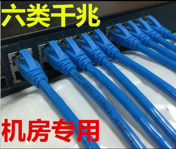 Meiyuer Category 6 Finished Network Cable 1/2/3/ 510m Oxygen-Free Copper Core Category 6 Network Jumper Blue Network Cable Gigabit