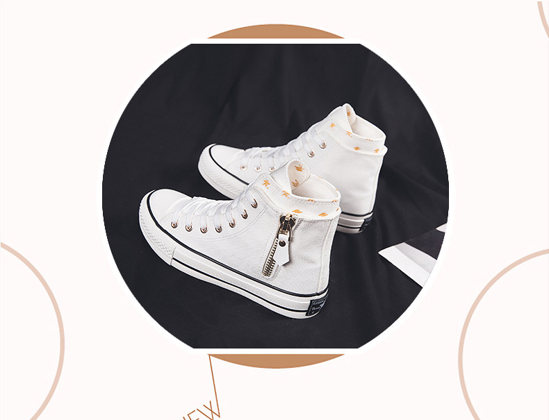 Nieuwe hoge canvas schoenen dames S-schoenen Koreaanse versie van de studenten Alle match sneakers Casual schoenen met hoogteverhoging Kleine witte schoenen_voghion.com