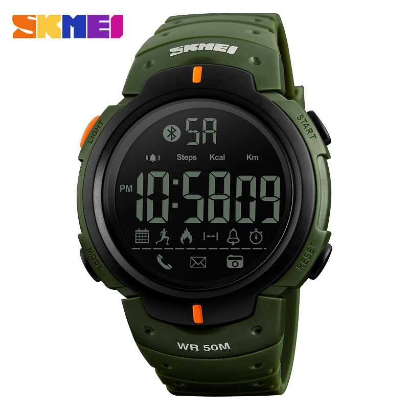 SKMEI 1301 soporte multifunción IOS Android al aire libre Bluetooth reloj inteligente para hombres
