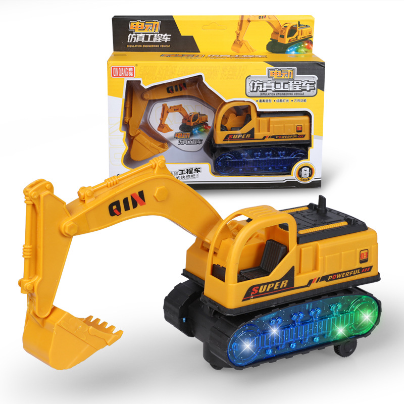 children Electric universal excavator Toys lighting music Excavator Engineering vehicles Toys Manufactor wholesale