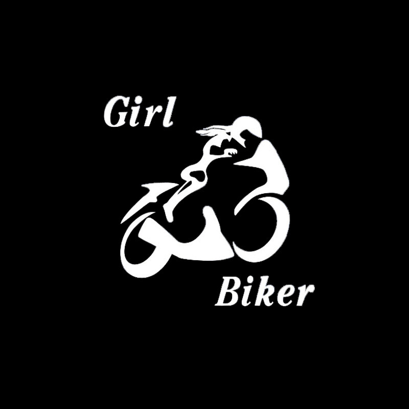 外贸性感女人骑手摩托车手Sexy Girl Biker搞笑汽车拉花反光贴纸