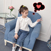 Shirt, children's autumn cotton doll, long-sleeve, 2022 collection, long sleeve