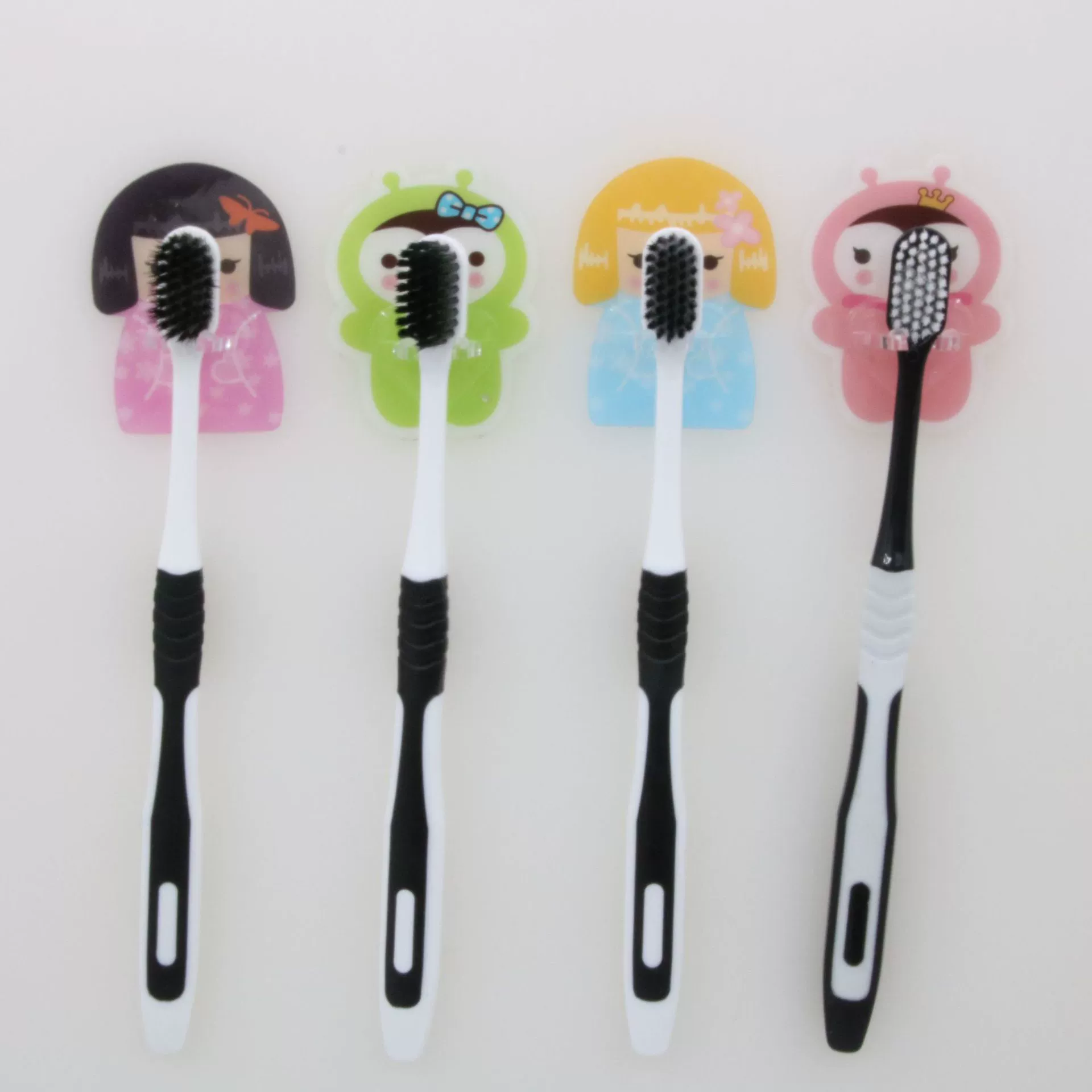 Cartoon toothbrush, storage system for beloved, no trace