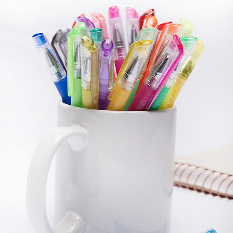 Rollerball pen, flashing set for elementary school students, 20 pieces