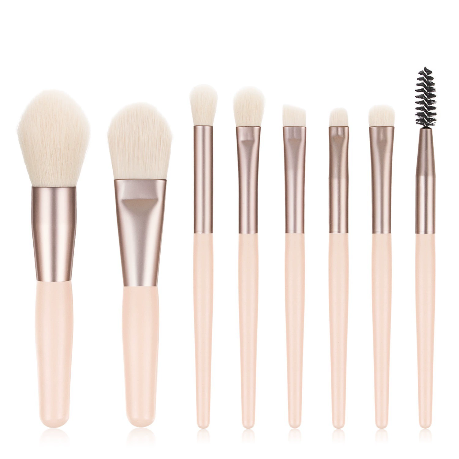 Набор кистей для макияжа (FINDCOLOR MAKEUP) — 8-шильный матовый ручной набор, мягкие синтетические щетки, варианты ручек из нейлона/дерева/акрила