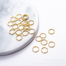 diy饰品配件铁圈 电镀开口圈 铁环闭口链接开口圈 金属电镀金色等