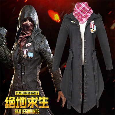 絕地求生大逃殺吃雞同款cosplay外套衣服動漫遊戲風衣壹件代