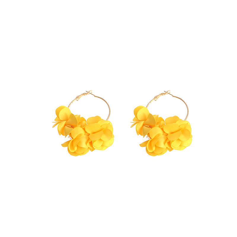 Fashion Flower Alloy No Inlaid Earrings display picture 9