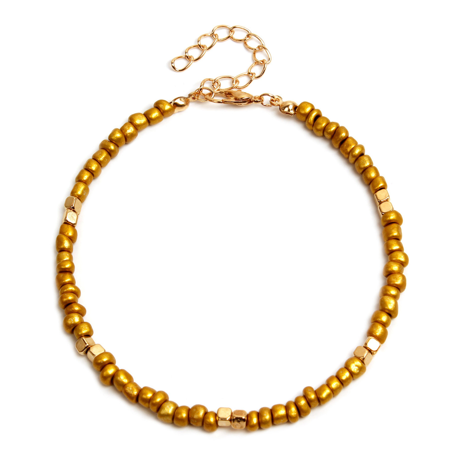 12g Weight Anklet Classification Wholesale Jewelry Vacation Color Block Bead Anklet